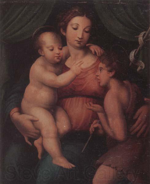 unknow artist The Madonna and child with the infant saint john the baptist